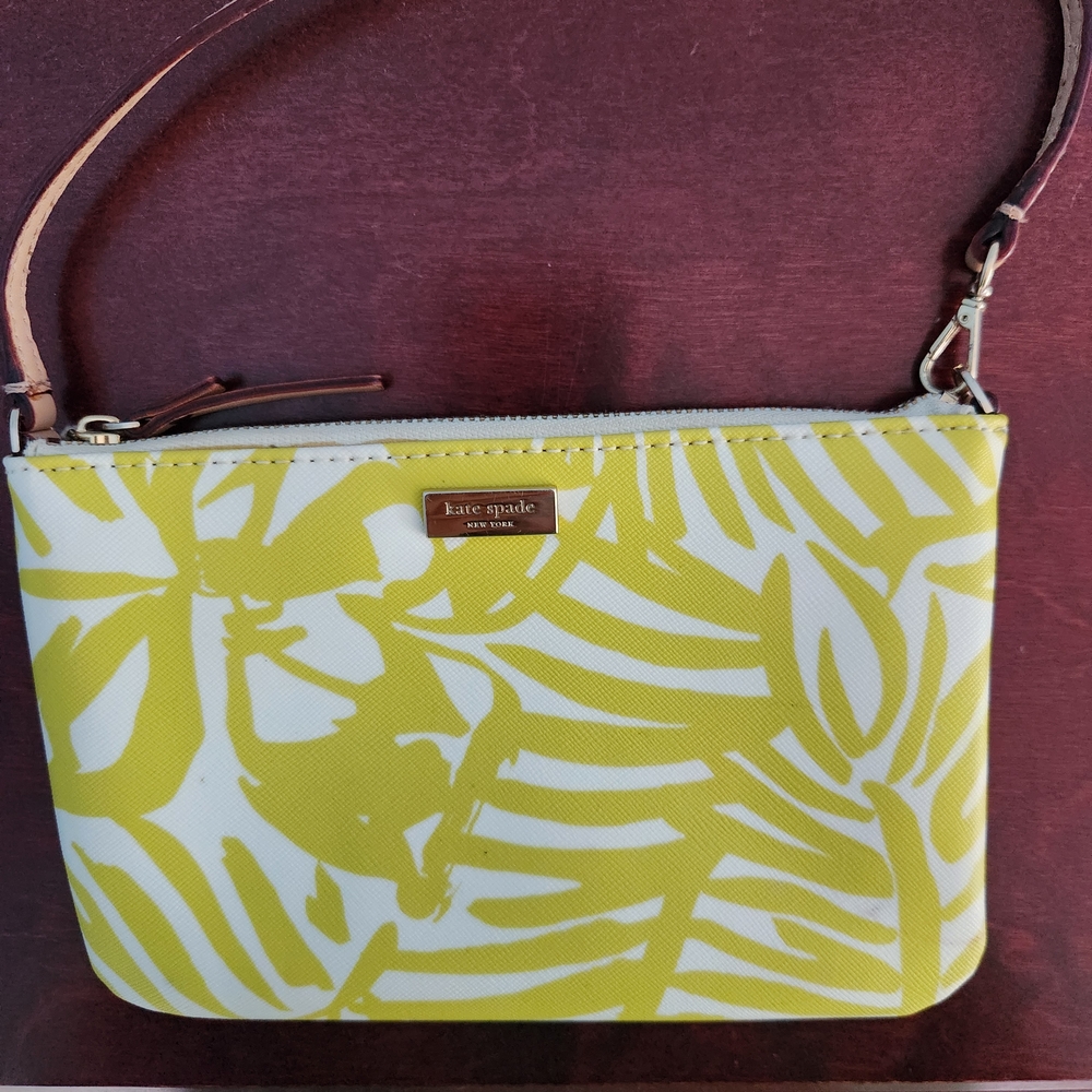 Kate Spade Tropical Leaf Clutch